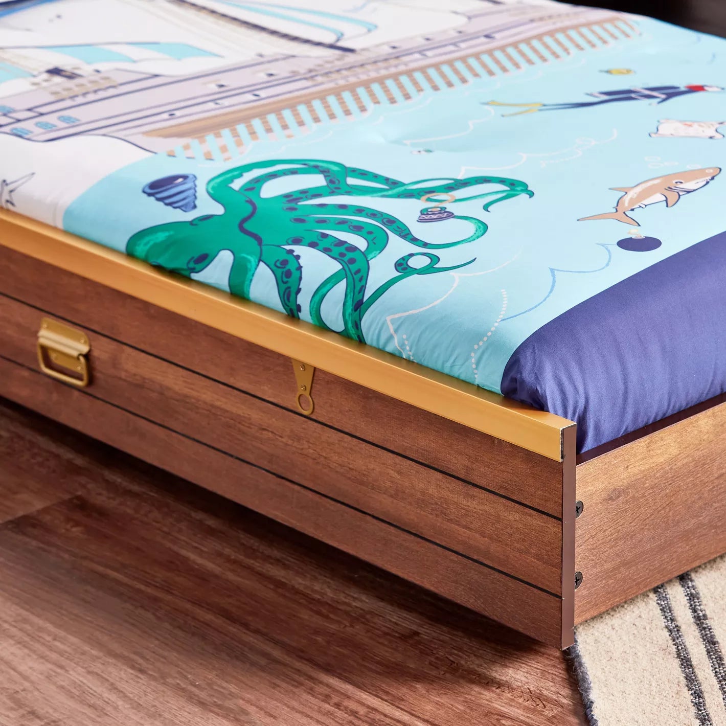 Under Beds Trundle For Kids 90x190 cm - Oak-GCC Home Center