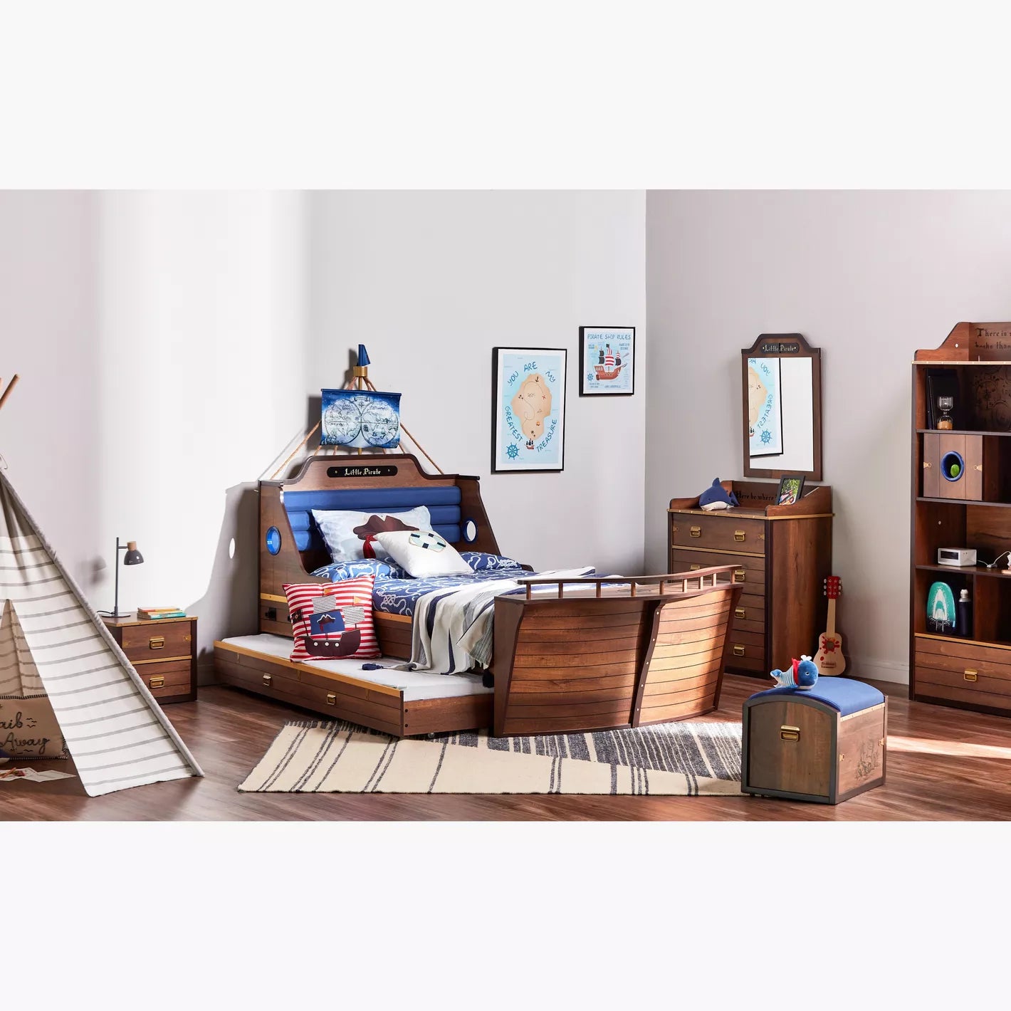 Under Beds Trundle For Kids 90x190 cm - Oak-GCC Home Center