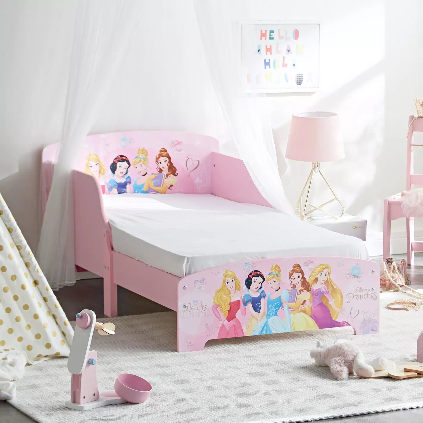 Disney Princess Toddler Bed - 70x140 cm-GCC Home Center