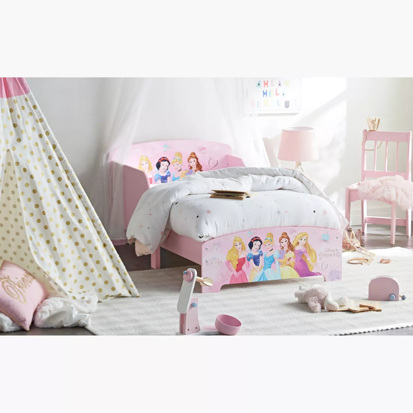 Disney Princess Toddler Bed - 70x140 cm-GCC Home Center