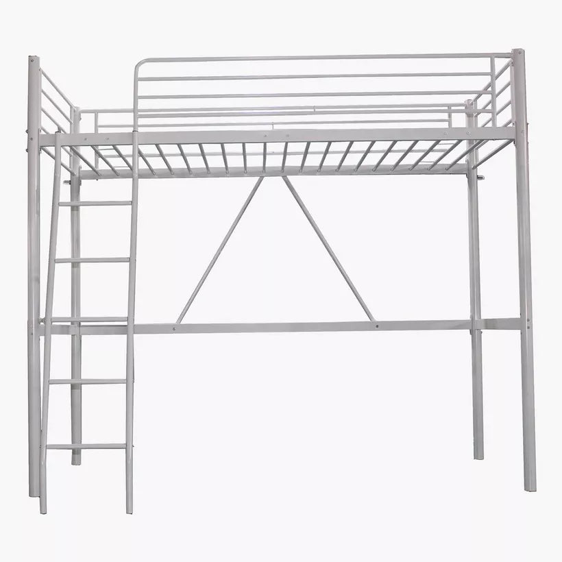 Vanilla Metal Single Loft Bed - 90x200 cm-GCC Home Center