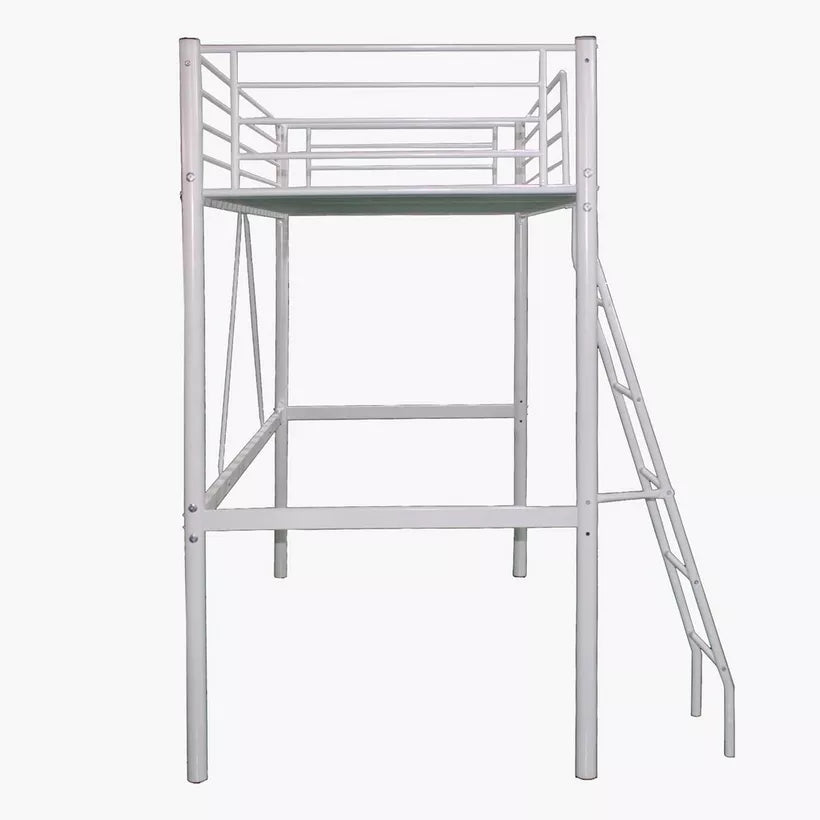 Vanilla Metal Single Loft Bed - 90x200 cm-GCC Home Center
