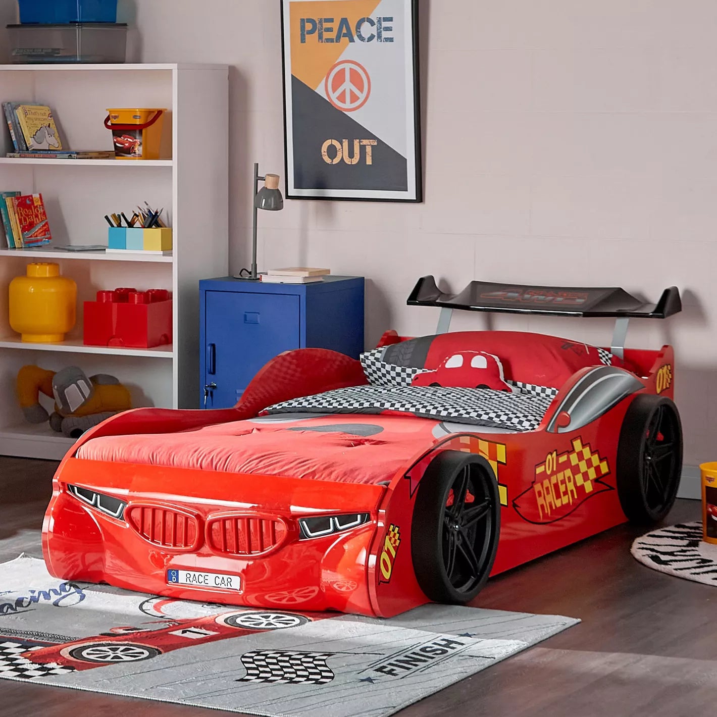 Stanley Car Bed For Kids - 90x190 cm-GCC Home Center