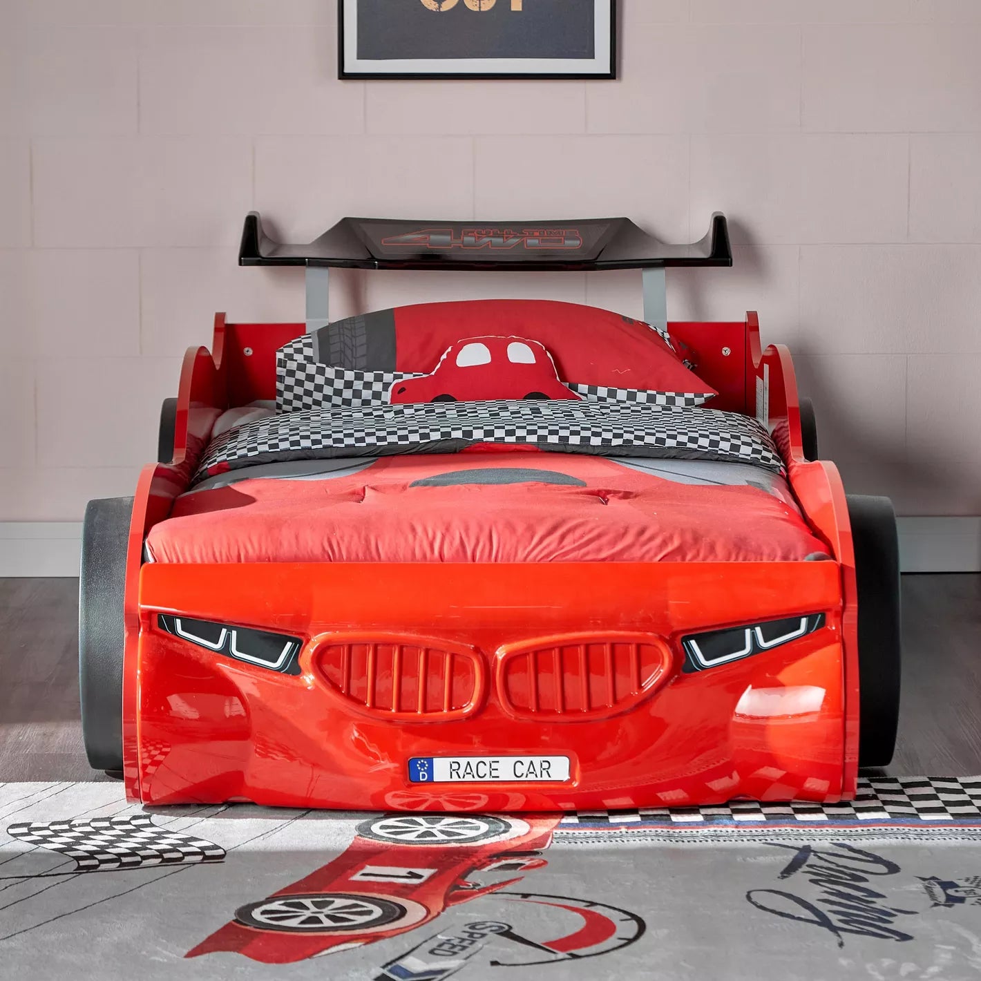 Stanley Car Bed For Kids - 90x190 cm-GCC Home Center