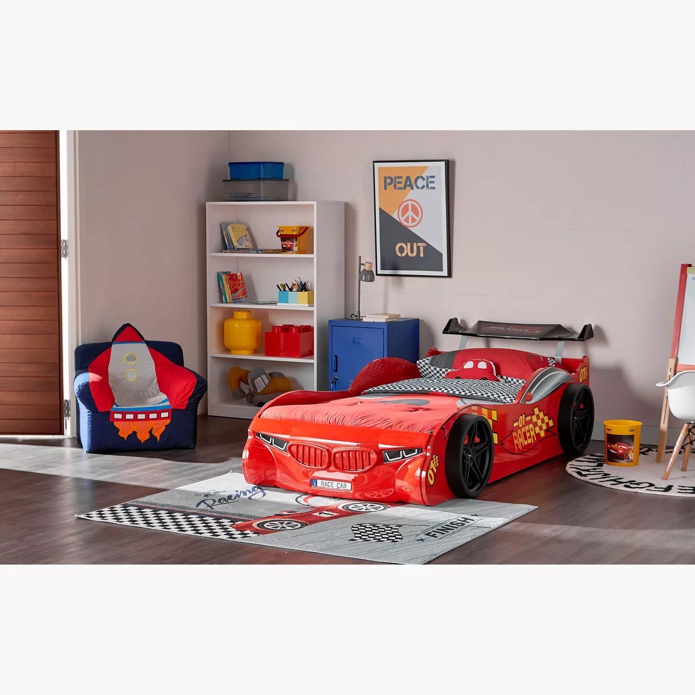 Stanley Car Bed For Kids - 90x190 cm-GCC Home Center