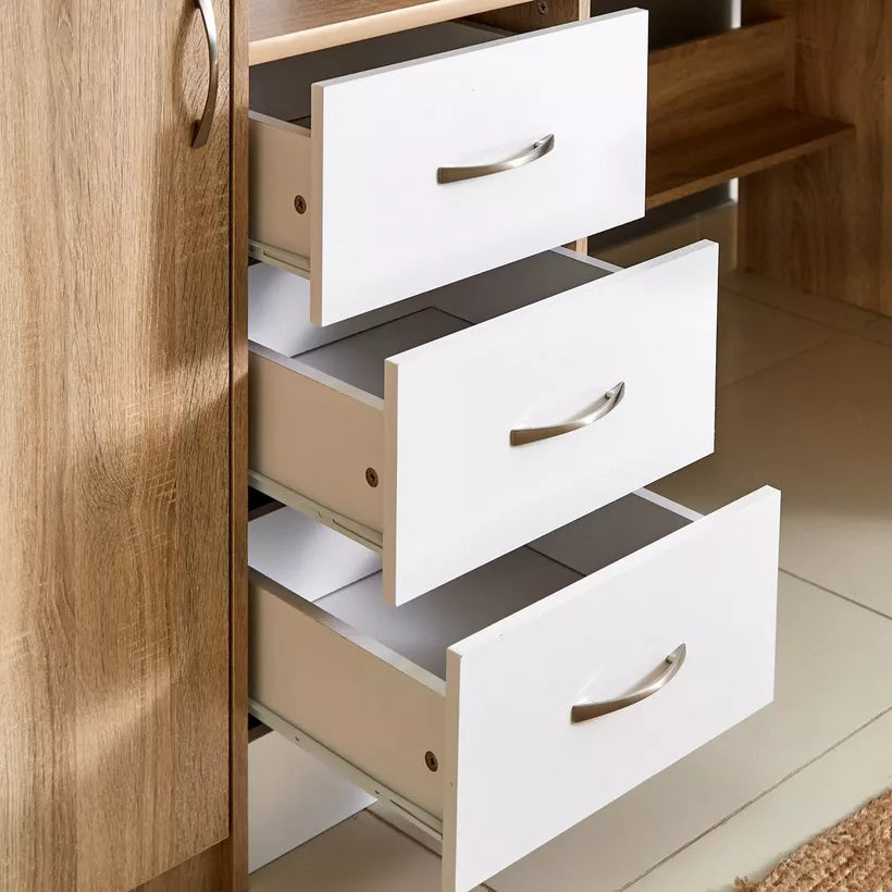 Single Loft Bed with Storage - 90x190 cm-GCC Home Center