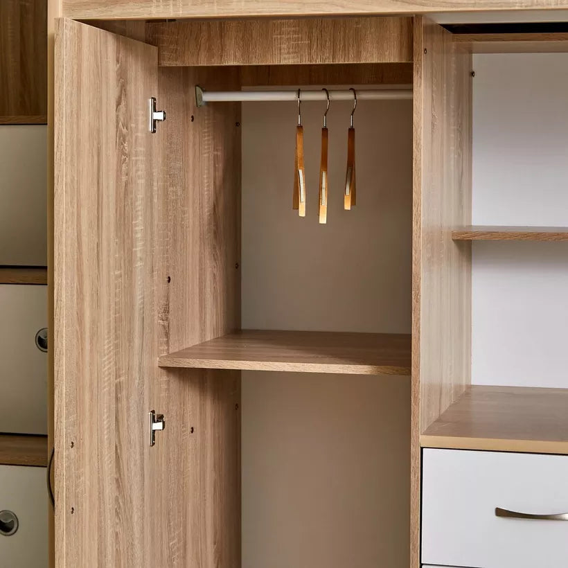 Single Loft Bed with Storage - 90x190 cm-GCC Home Center