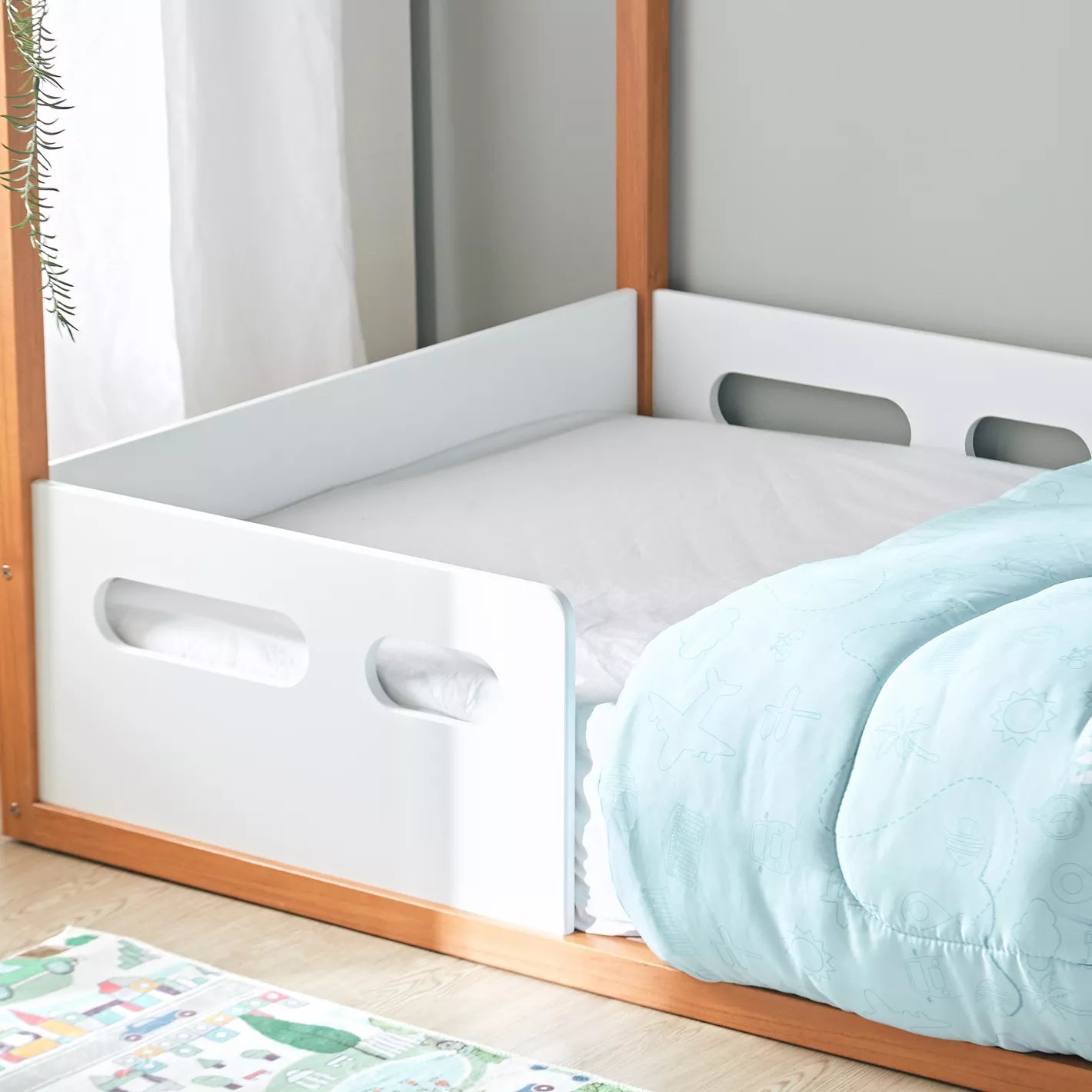 Twin Bed, Engineered Wood With A Robust Frame For Kids - 90x190 cm-GCC Home Center