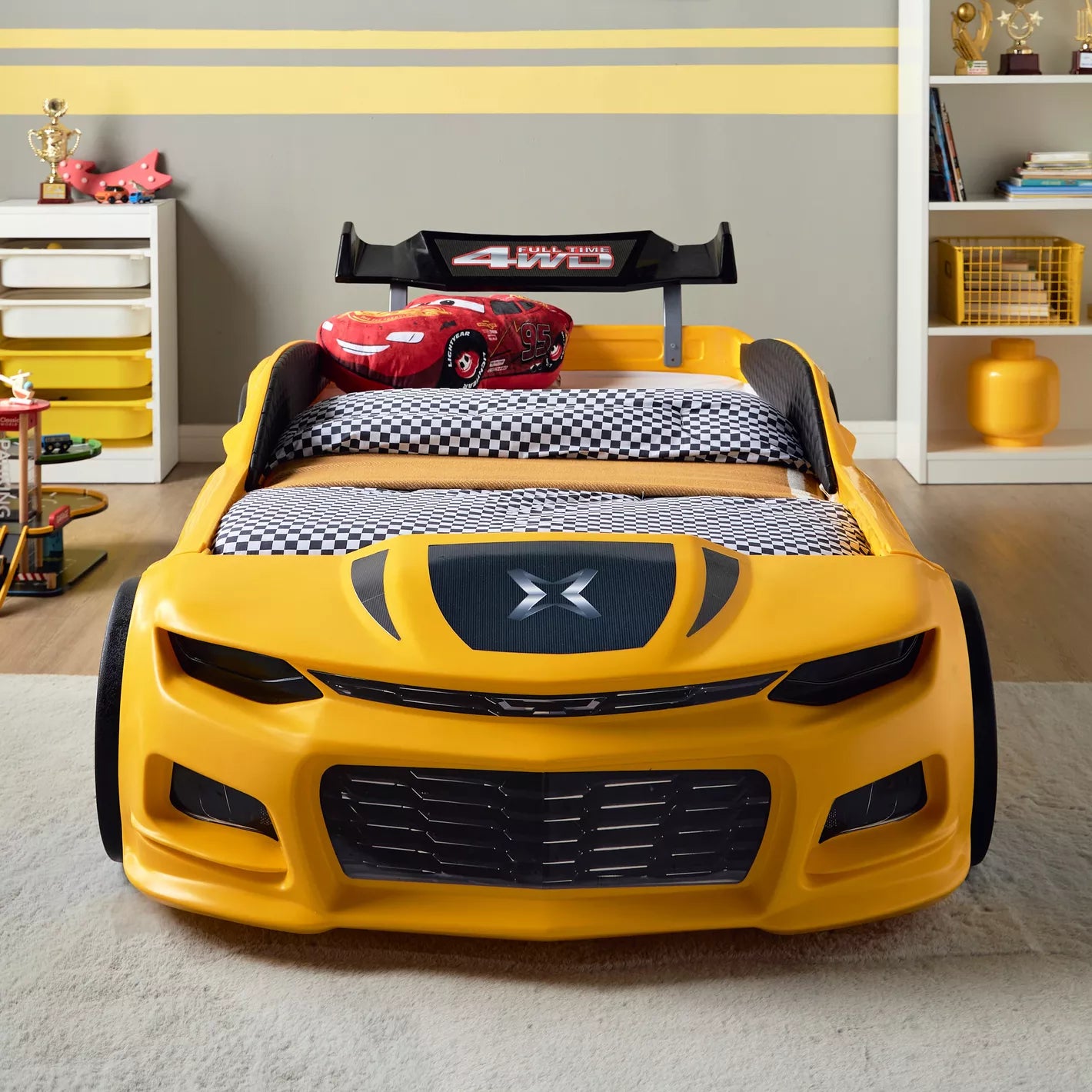 Champion Car Bed For Kids - 90x190 cm-GCC Home Center