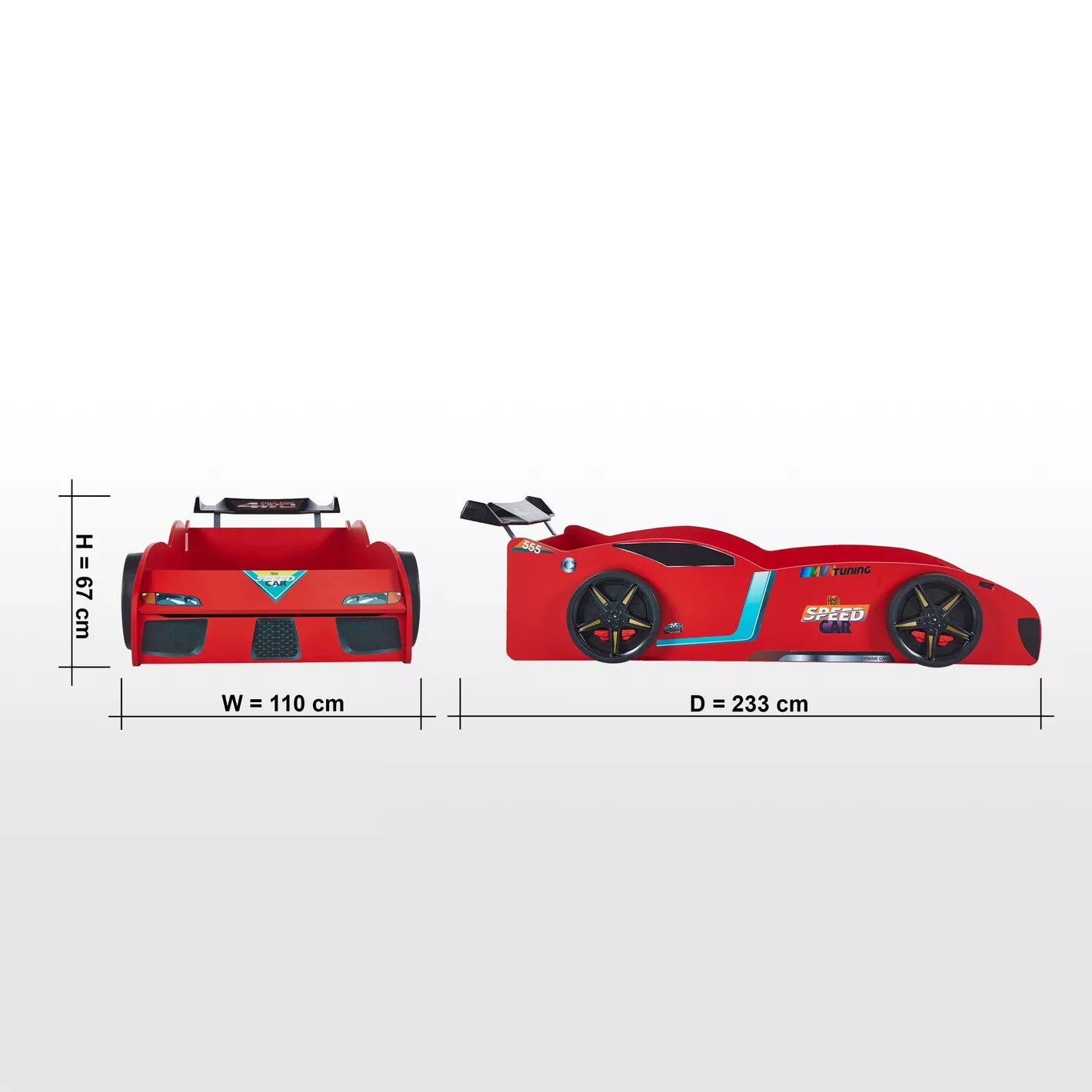 Speed Car Bed - 90x190 cm-GCC Home Center