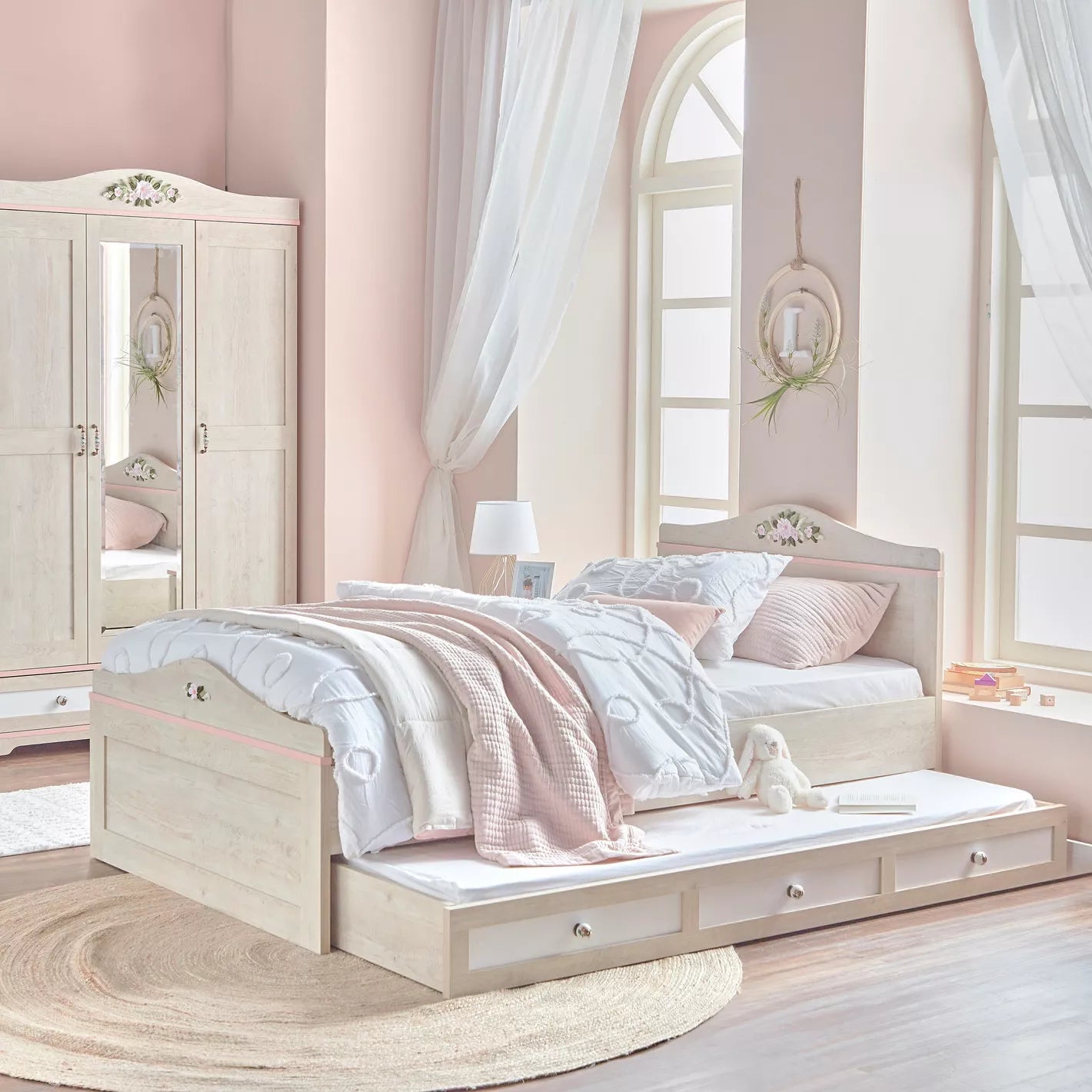 Single Bed Crafted From Engineered Wood - 120x200 cm-GCC Home Center