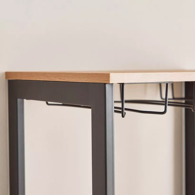 Tall Modern Bar Cabinet With 1 Drawer And 8 Shelves