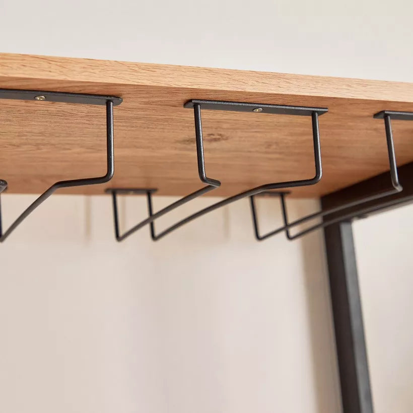 Tall Modern Bar Cabinet With 1 Drawer And 8 Shelves