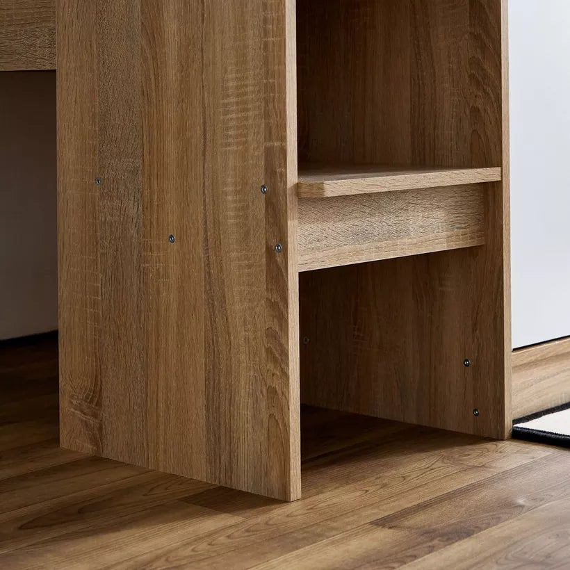 Cabin Bed with 2 Doors and Shelves - 90x190 cm-GCC Home Center