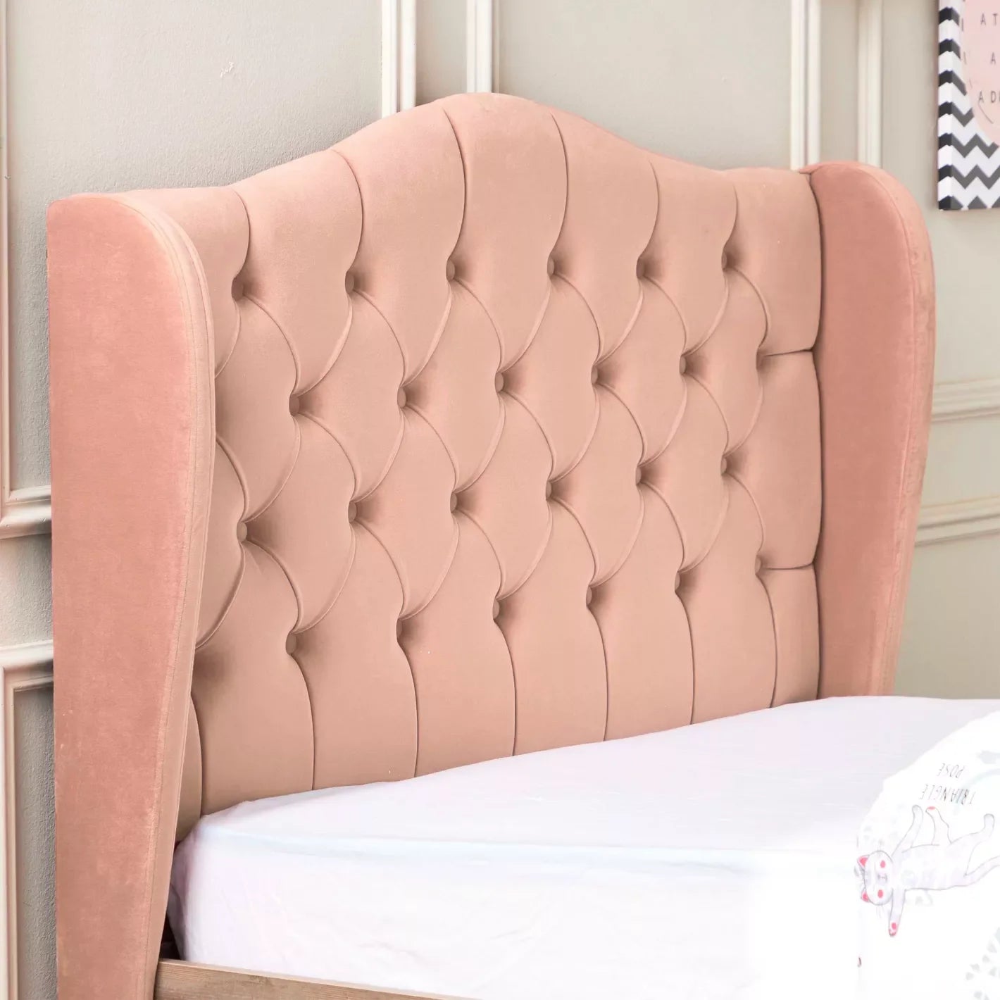 Wingback Shape Single Bed - 120x200 cm-GCC Home Center