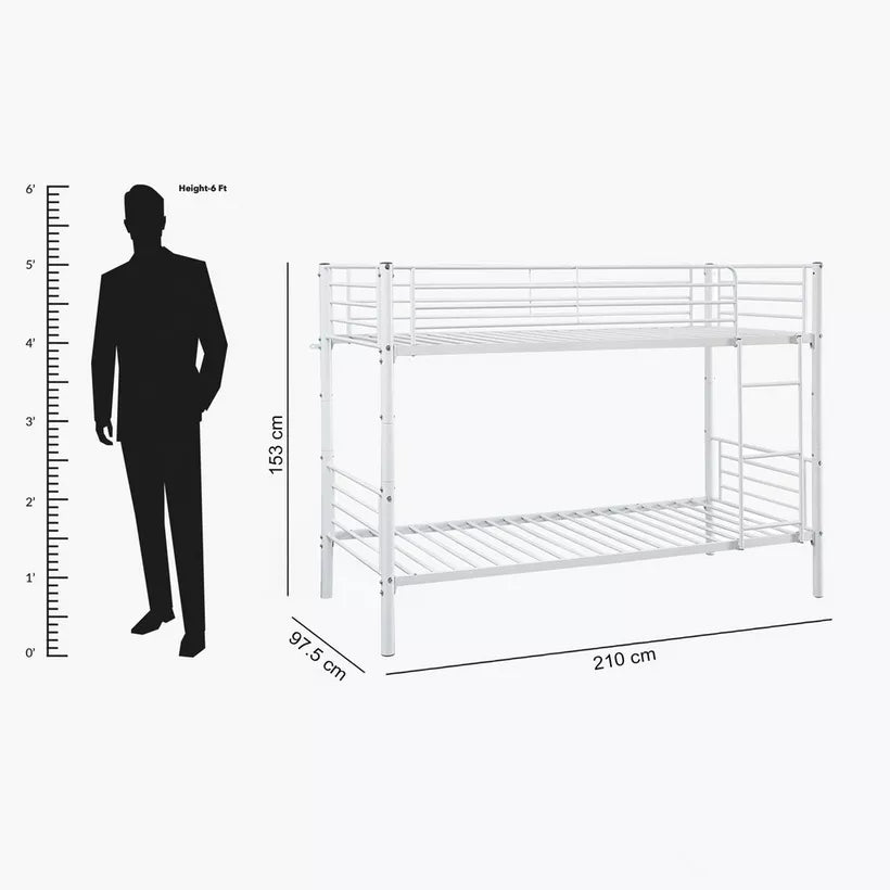 Vanilla Single Bunk Bed - 90x200 cm-GCC Home Center