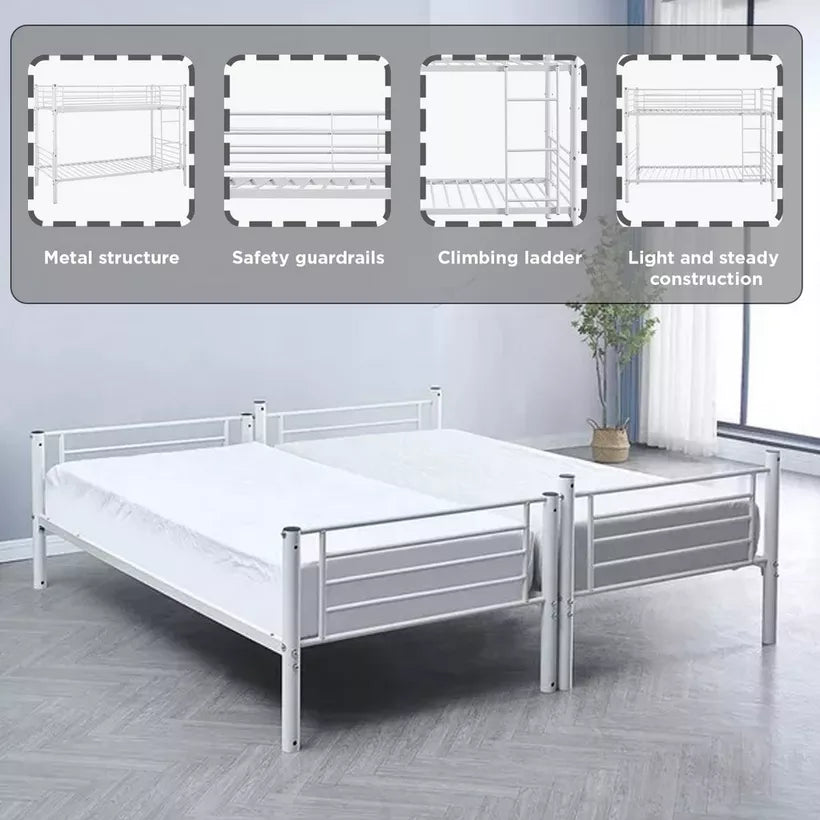 Vanilla Single Bunk Bed - 90x200 cm-GCC Home Center