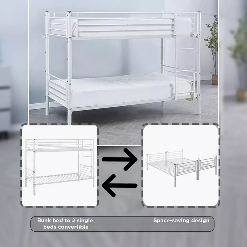 Vanilla Single Bunk Bed - 90x200 cm-GCC Home Center