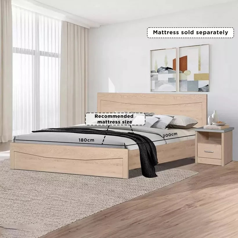 Crescent 6-Piece King Bedroom Set - 180x200 cm-GCC Home Center