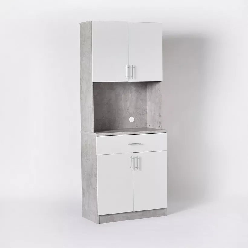Kitchen Cabinet, Tall Bar Cabinet with Drawer & Shelves