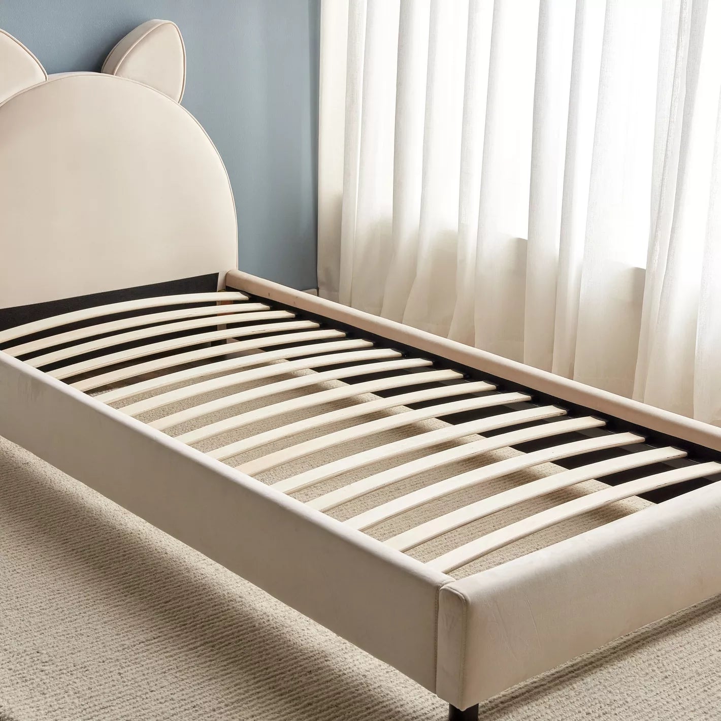 Twin Upholstered Bed - 90x200 cm-GCC Home Center