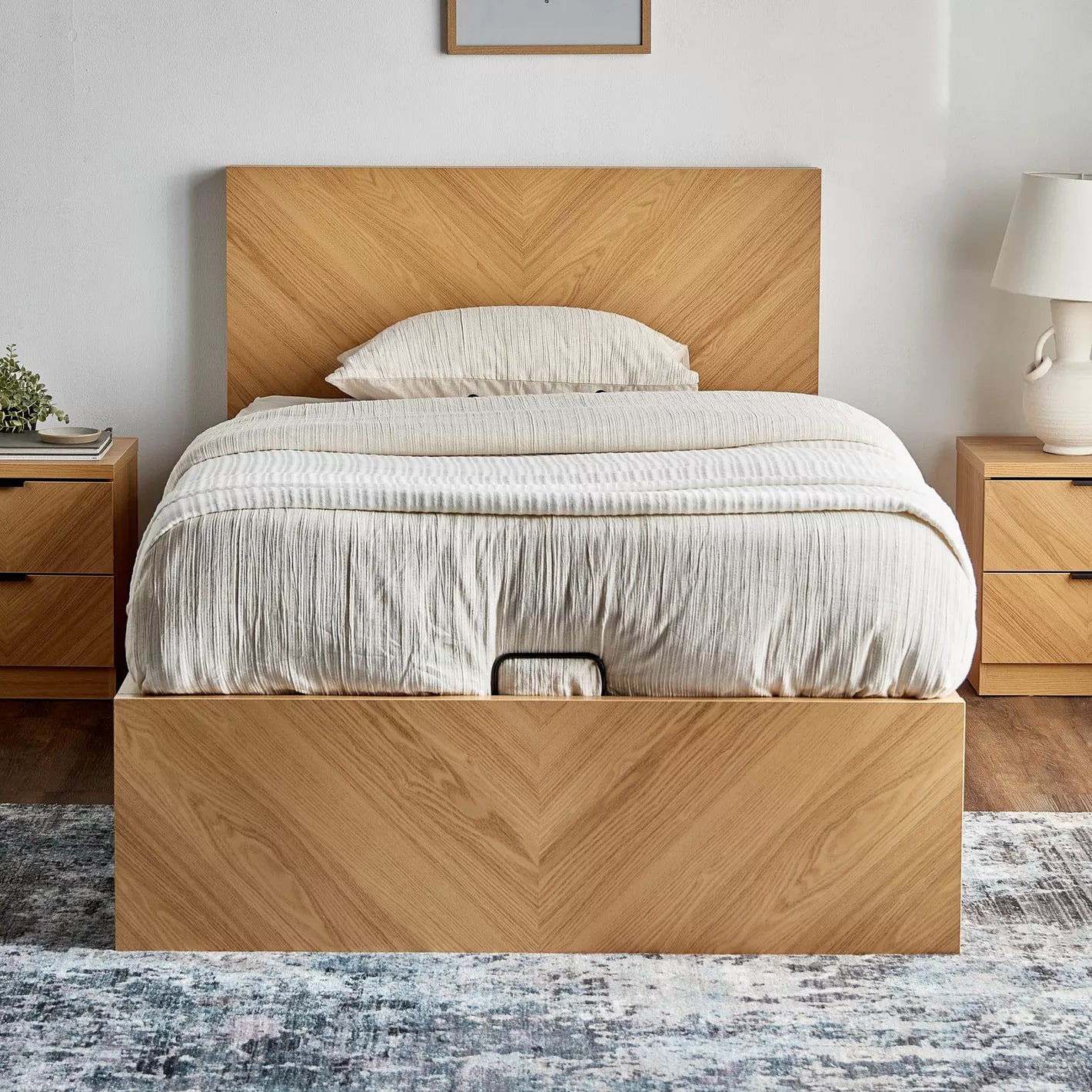 Single Bed with Hydraulic Storage - 120x200 cm-GCC Home Center