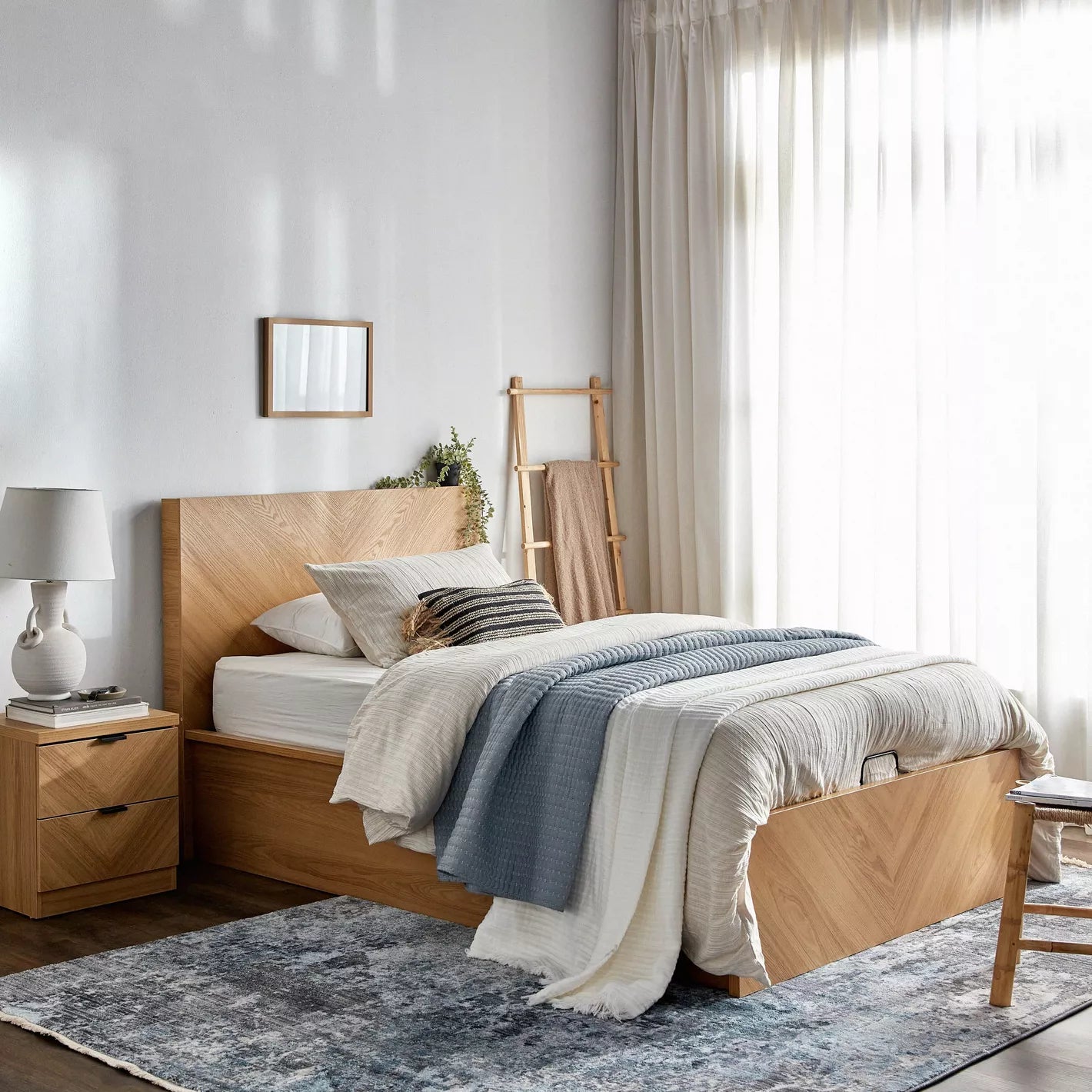 Single Bed with Hydraulic Storage - 120x200 cm-GCC Home Center