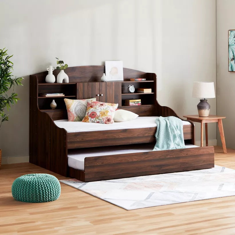 Cooper Single Cabin Bed with Pull-Out Bed - 90x190 cm-GCC Home Center