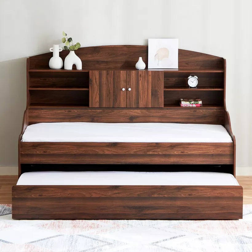 Cooper Single Cabin Bed with Pull-Out Bed - 90x190 cm-GCC Home Center