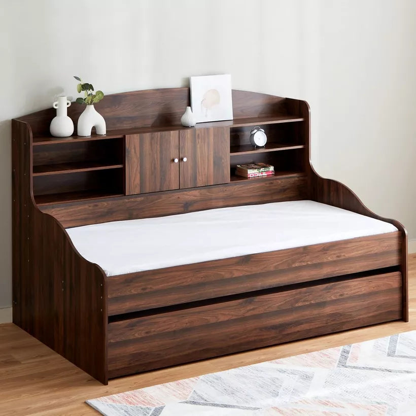 Cooper Single Cabin Bed with Pull-Out Bed - 90x190 cm-GCC Home Center