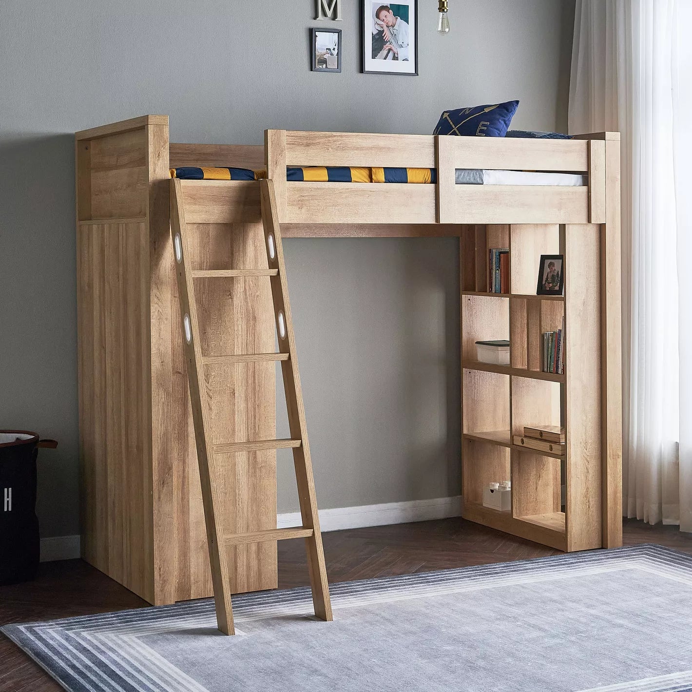 Bradley Modular Loft Bed - 90x200 cm-GCC Home Center