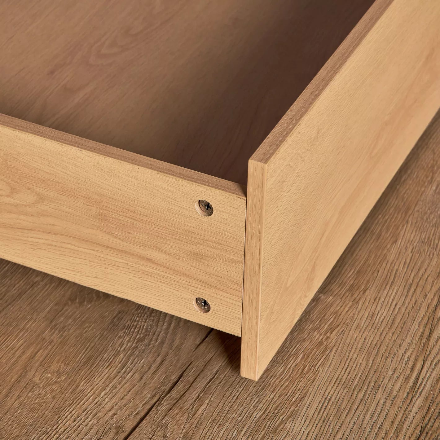 Twin Trundle Bed 90x190 CM - Oak/White-GCC Home Center