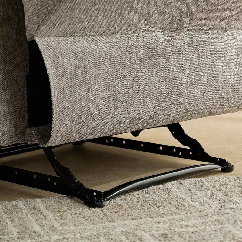 Armchair Recliner, Adjustable Back With Curved Armrests