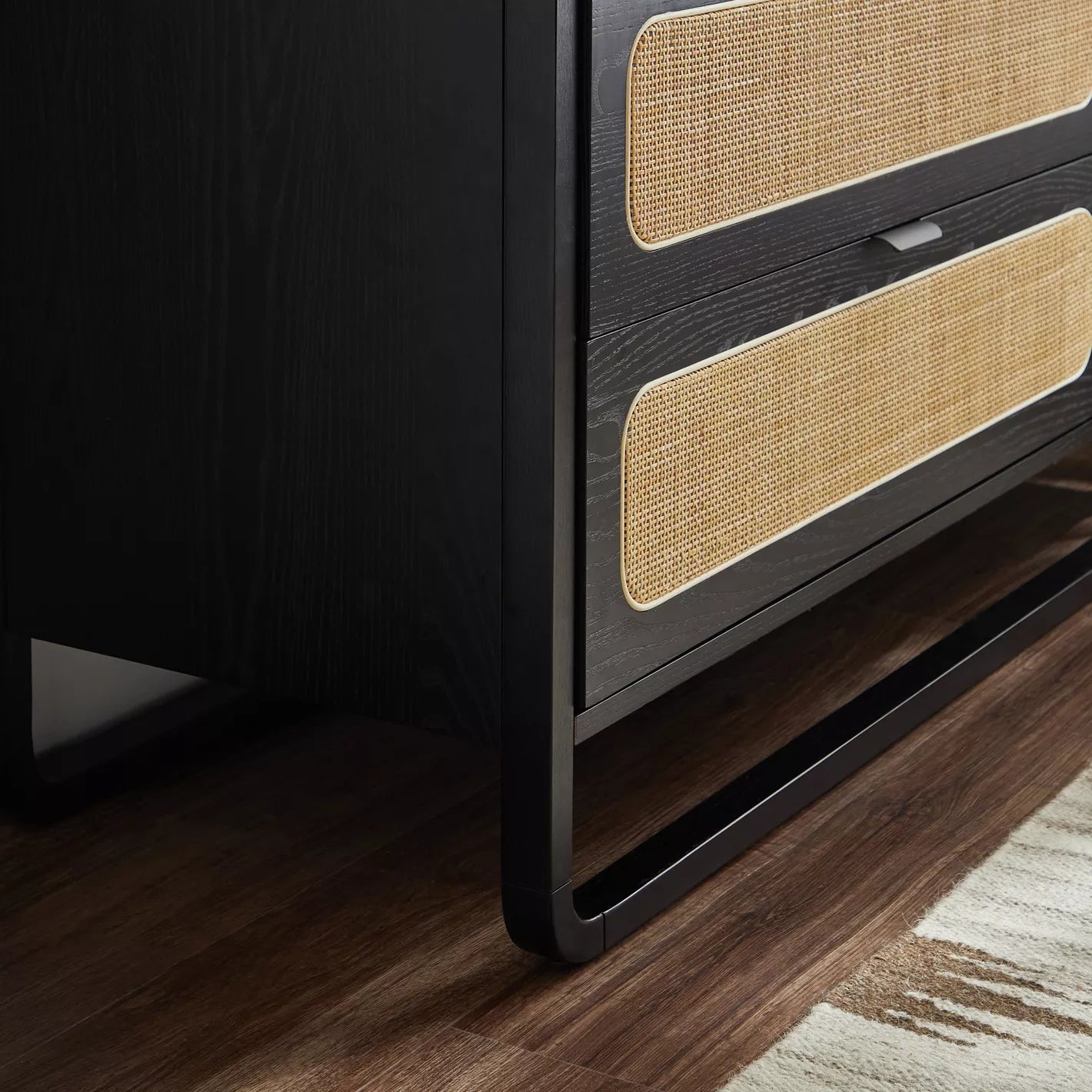 3-Drawer Dresser With Mirror, Modern Design Engineered Wood Dressing Table For Bedrooms-GCC Home Center