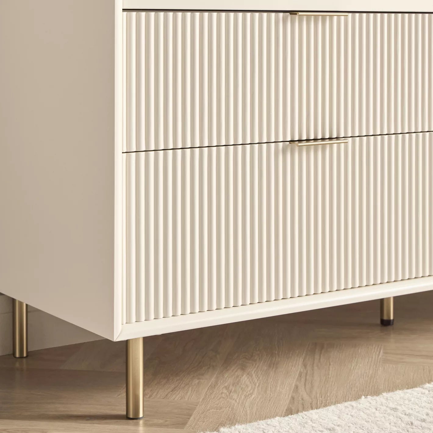 Modern Luxe 6-Drawer Dresser with Mirror, For Bedroom-GCC Home Center