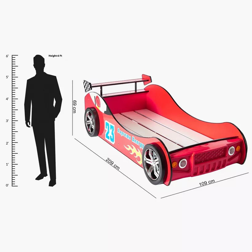 Single Racing Car Bed - 90x190 cm-GCC Home Center