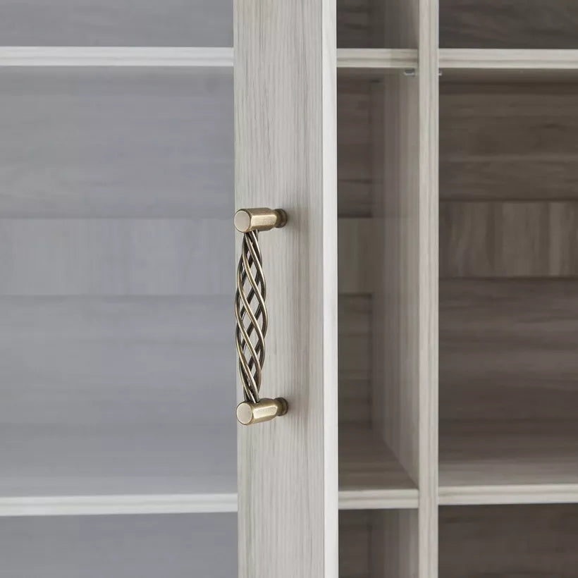 Angelic Hutch with Buffet, High-Quality Engineered Wood With Glass