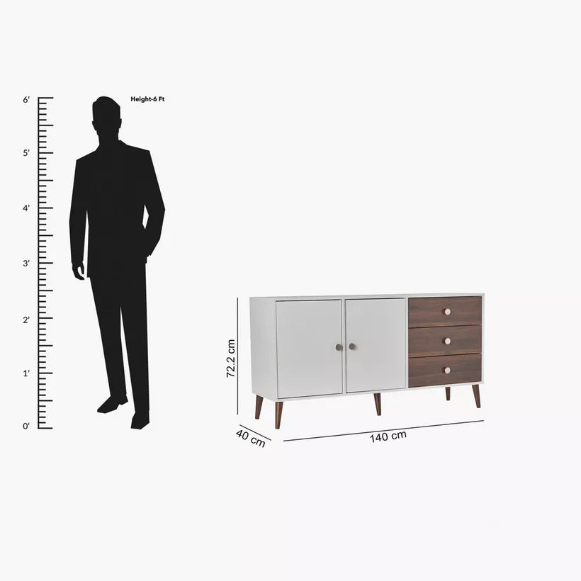 3-Drawer 2-Door Sideboard