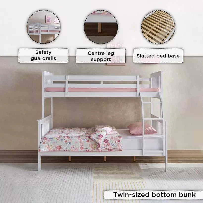 Twin Bunk Bed - 90x200 and 120x200 cm-GCC Home Center