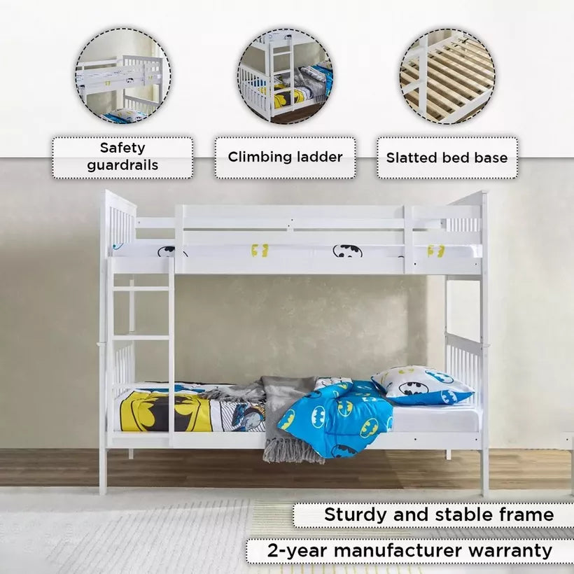 Single Bunk Bed - 90x200 cm-GCC Home Center