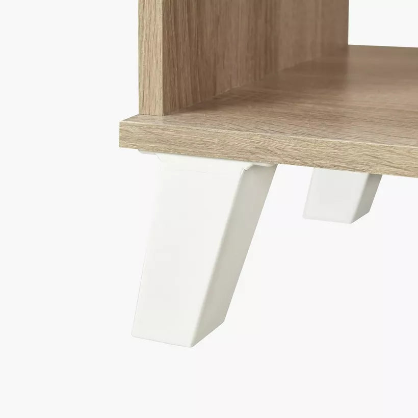 Corner Coffee Bar Cabinet With 2 Doors And 9 Shelves