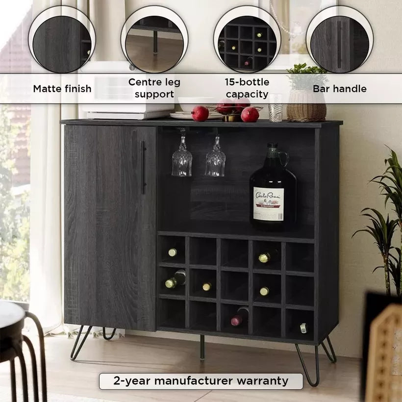 Stylish Bar Cabinet With Smart Storage Layout