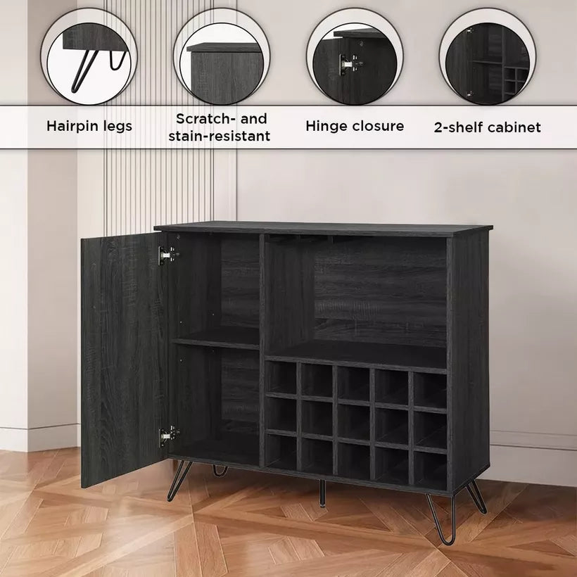 Stylish Bar Cabinet With Smart Storage Layout