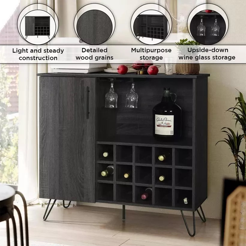 Stylish Bar Cabinet With Smart Storage Layout