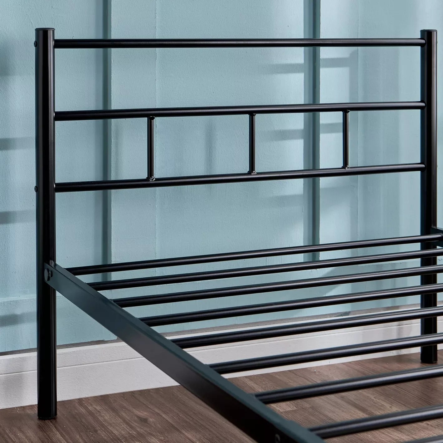 Twin Bed With Metal Frame - 90x200-GCC Home Center