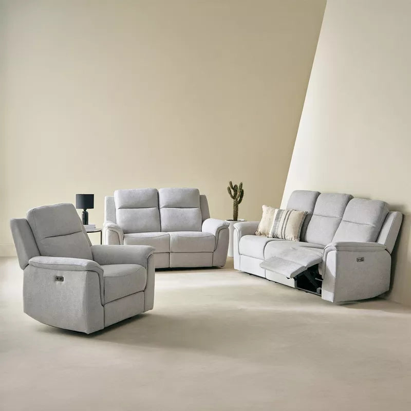 Elegant Electric Power Armchair Fabric Recliner Sofa
