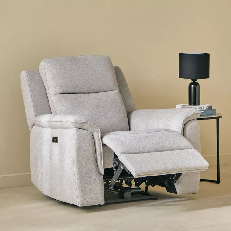 Elegant Electric Power Armchair Fabric Recliner Sofa
