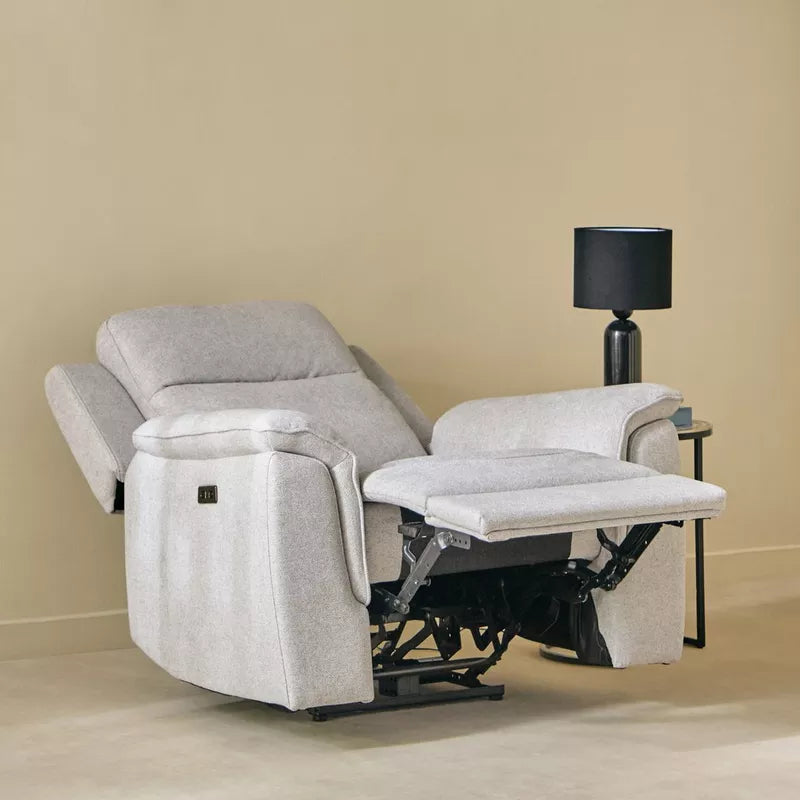 Elegant Electric Power Armchair Fabric Recliner Sofa