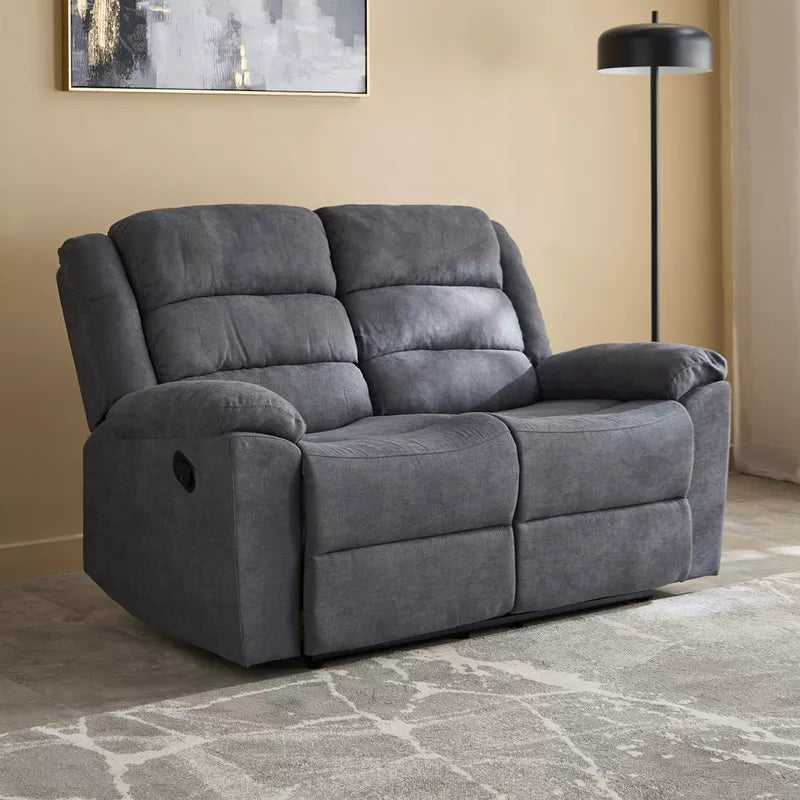 Luxury 2-Seater Fabric Recliner Sofa