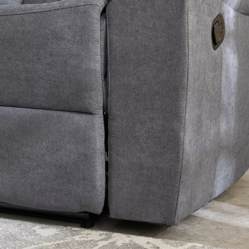Luxury 2-Seater Fabric Recliner Sofa